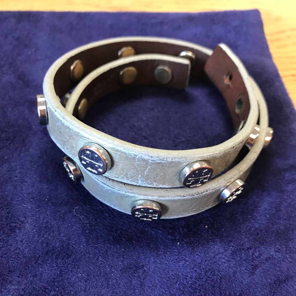 Tory Burch Gray Wrap Bracelet
